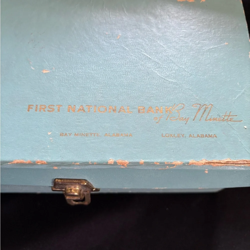 Vintage First National Bank box
